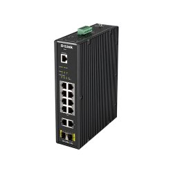 12-PORT L2 INDUSTRIAL SWITCH SMART MANAGED GIGABIT POE        GR
