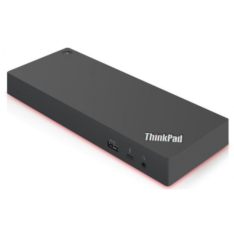 STOCKINK1 - Lenovo 40AN0135EU station d'accueil Avec fil Thunderbolt 3 Noir, Rouge
