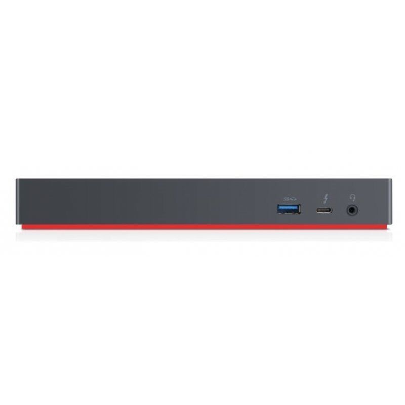 STOCKINK1 - Lenovo 40AN0135EU station d'accueil Avec fil Thunderbolt 3 Noir, Rouge
