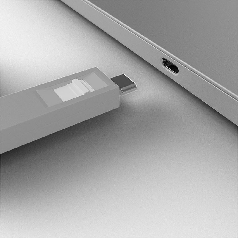 Lindy 40427 bloqueur de port Bloqueur de port + clé USB Type-C Blanc 5 pièce(s)