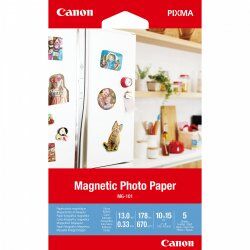 Canon MG-101 Magnetic Photo Paper, 4x6", 5 sheets