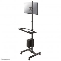 MOBILE WORKPLACE FLOOR STAND (MONITOR KB/MOUSE AND PC)