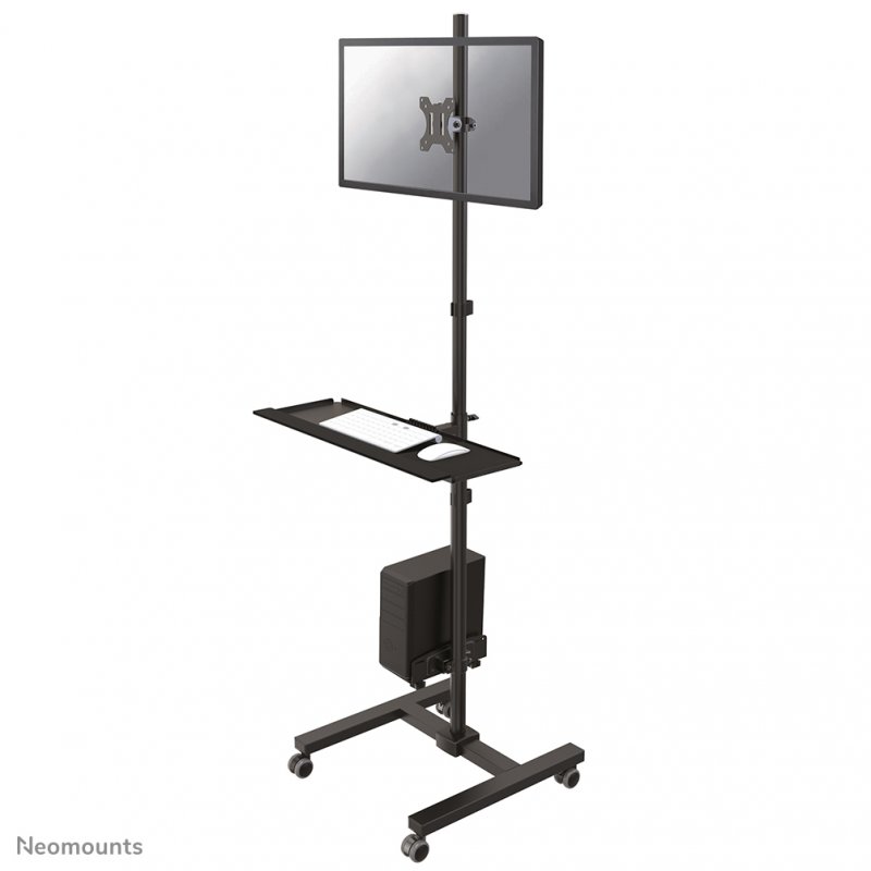 MOBILE WORKPLACE FLOOR STAND (MONITOR KB/MOUSE AND PC)