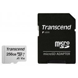 TRANSCEND 256GB microSD w/ adapter UHS-I