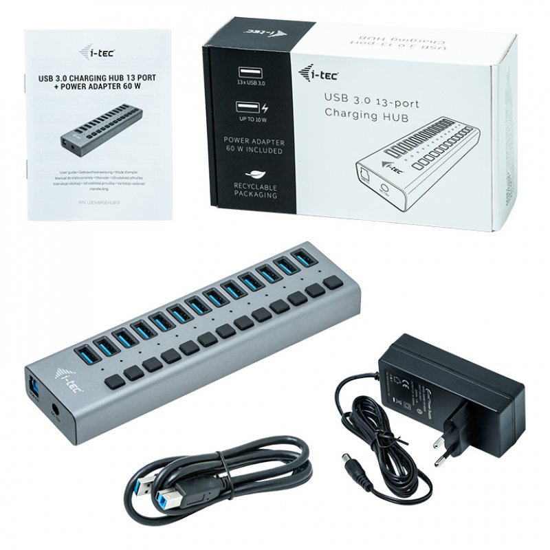 I-TEC USB 3.0 HUB 13 PORT 60 W I-TEC USB 3.0 HUB 13 PORT 60 W