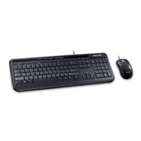 Microsoft Wired Desktop 600 clavier Souris incluse USB QWERTY Anglais britannique Noir