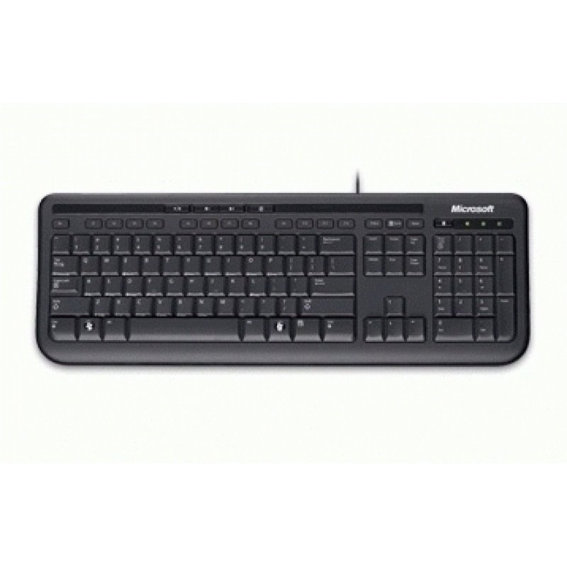 Microsoft Wired Desktop 600 clavier Souris incluse USB QWERTY Anglais britannique Noir