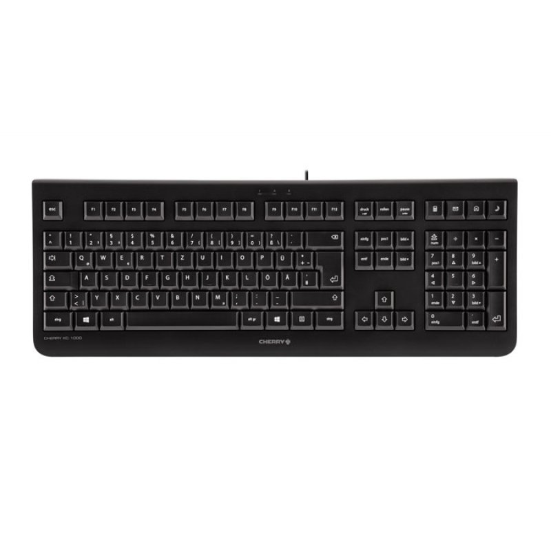 CHERRY KC 1000 keyboard USB QWERTZ Italian Black