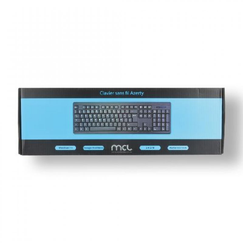 AZERTY WIRELESS KEYBOARD BLACK                            E