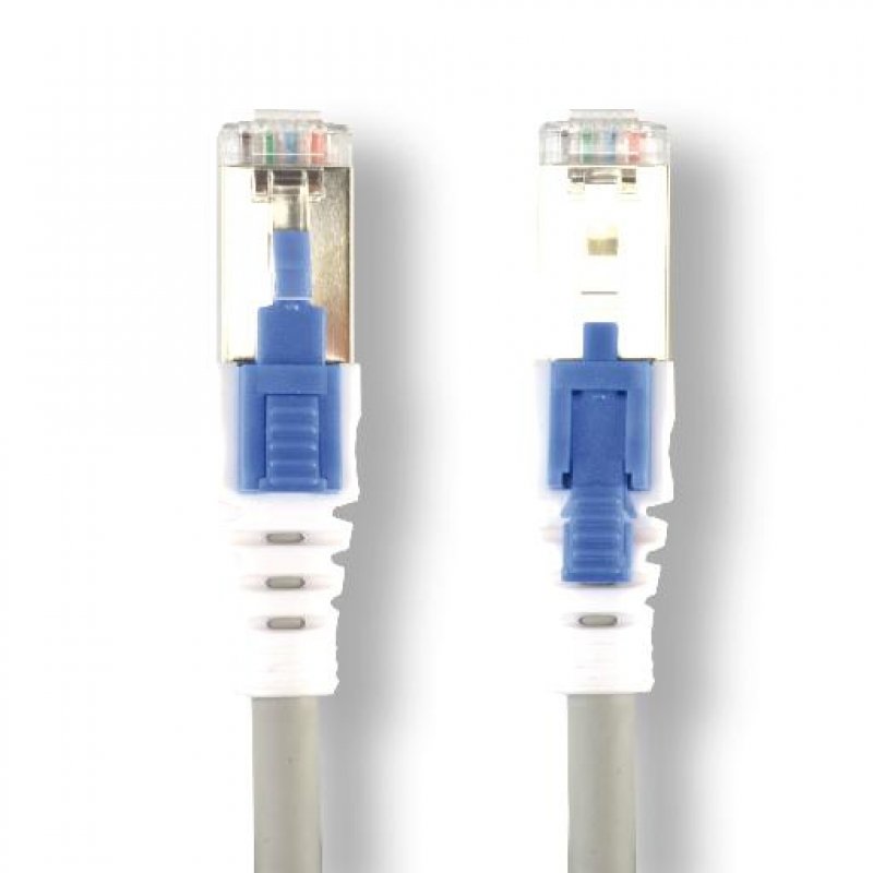 PATCH CABLE LOCKABLE 2M GREY CAT6A S/FTP LSZH