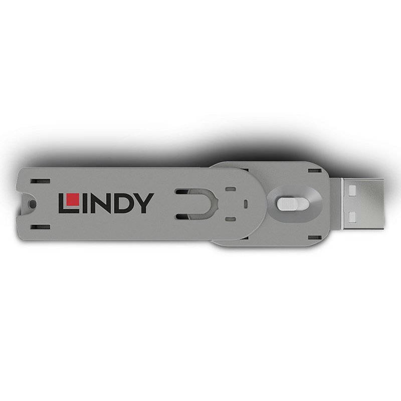 Lindy USB Type A Port Blocker Key, white
