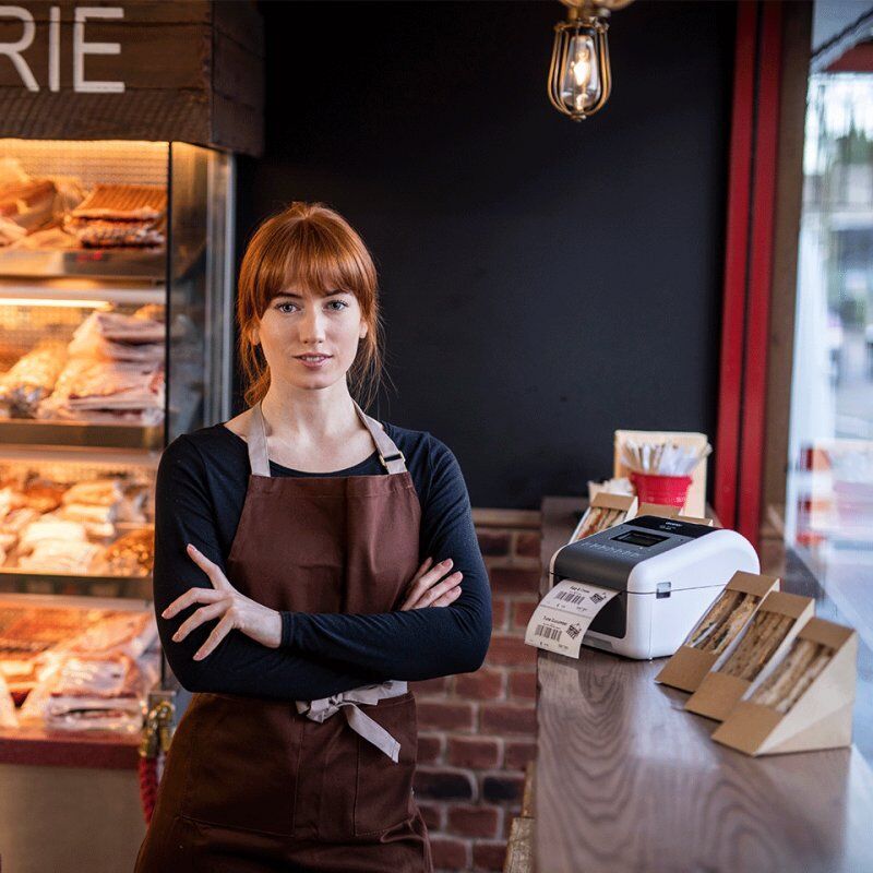 Brother compatible TD-4550DNWB - Etikettendrucker - monochrom - direkt thermisch