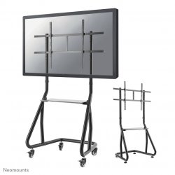 MOBILE FLAT SCREEN FLOOR STAND (STAND+TROLLEY) (H152-169 CM)