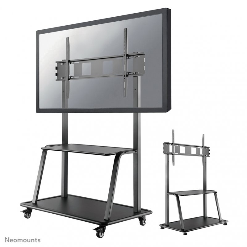 MOBILE FLAT SCREEN FLOOR STAND (STAND+TROLLEY) (H137-162 CM)