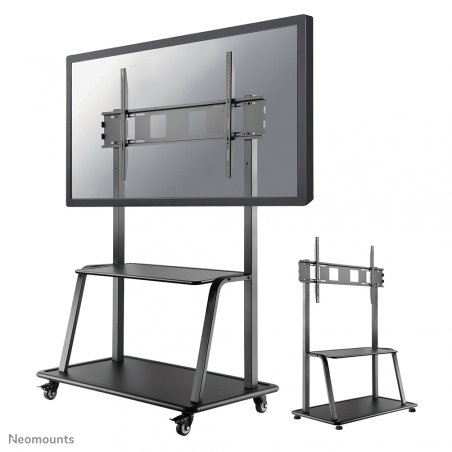 MOBILE FLAT SCREEN FLOOR STAND (STAND+TROLLEY) (H137-162 CM)