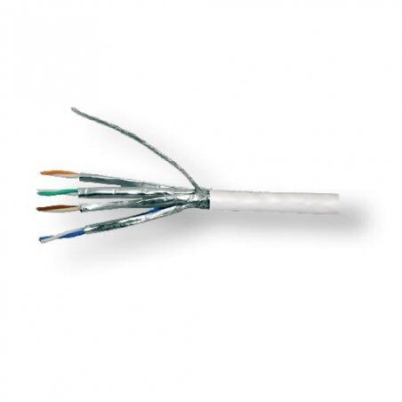 CAT6A TWISTED PAIR S/FTP LSZH PATCH CABLE - 100M WHITE