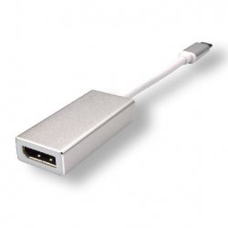 USB TYPE C TO DISPLAYPORT FEMALE ADAPTER CABLE - 16CM