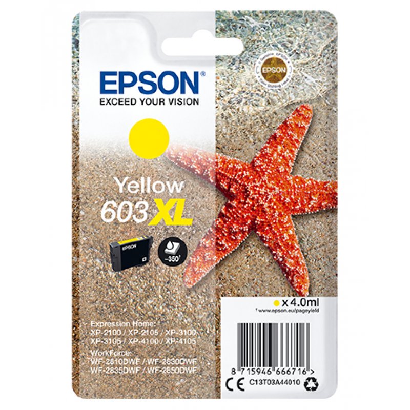 Epson compatible 603XL - XL - Gelb - Original - Tintenpatrone