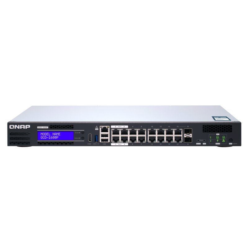 QGD-1600P-4G SWITCH 16 1GBE POE PORTS 2 RJ45+SFP+ COMBO PORT