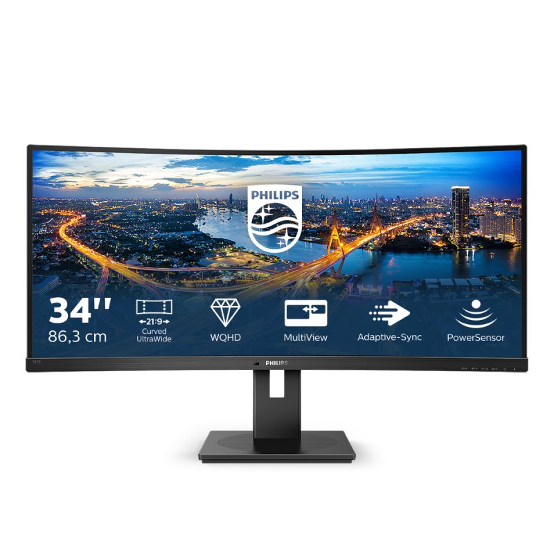 Philips compatible B Line 345B1C - LED-Monitor - gebogen - 86.36 cm (34")