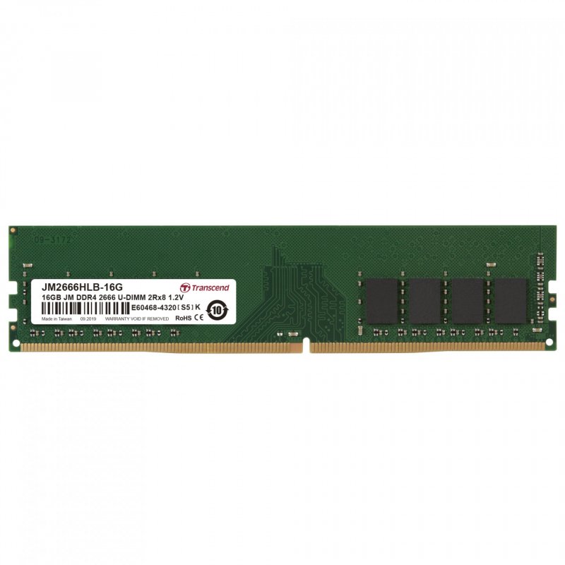 Transcend JetRam JM2666HLB-16G module de mémoire 16 Go 2 x 8 Go DDR4 2666 MHz