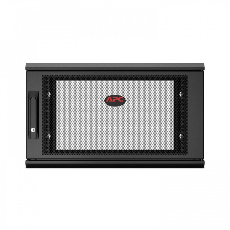 APC NetShelter WX 6U Single Hinged Wall-mount Enclosure 600mm Deep Wall mounted rack Black