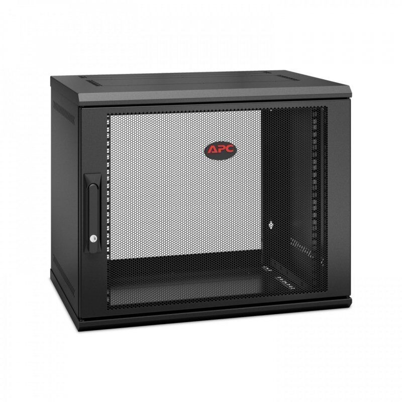 APC NetShelter WX 9U Single Hinged Wall-mount Enclosure 400mm Deep. Rack monté sur le mur Noir