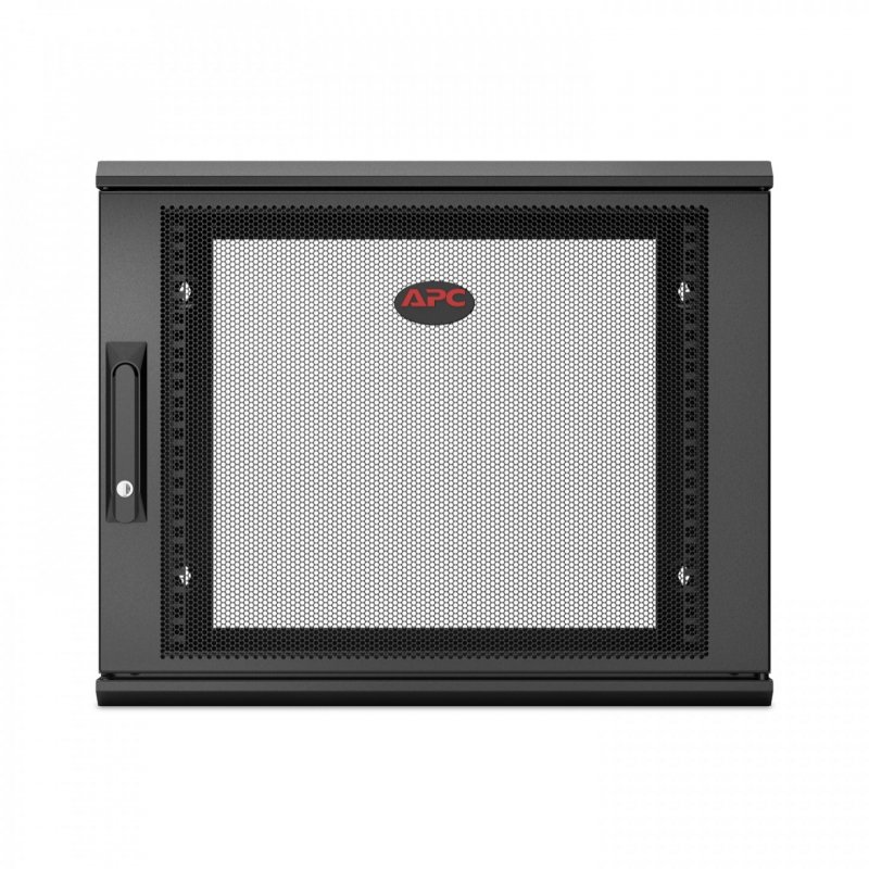 APC NetShelter WX 9U Single Hinged Wall-mount Enclosure 400mm Deep. Wall mounted rack Black