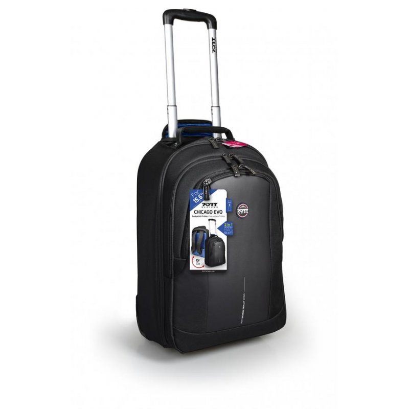 Port Designs CHICAGO EVO sacoche d'ordinateurs portables 39,6 cm (15.6") Valise sur roulette Noir