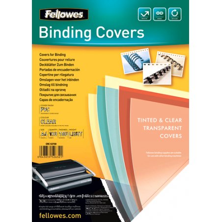 FELLOWES COUV A4 transparent 180 MICX100