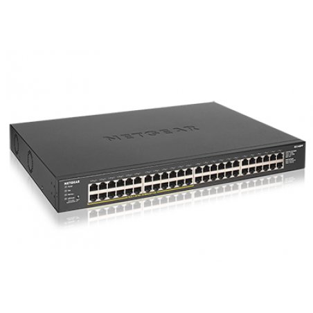 NETGEAR GS348PP Unmanaged Gigabit Ethernet (10/100/1000) Power over Ethernet (PoE) Black