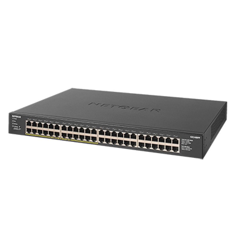 NETGEAR 48-Port Gb unmanaged PoE+ Switch