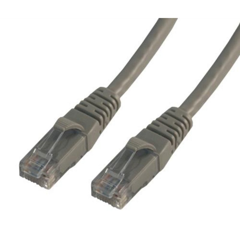 MCL RJ45 CAT6 A U/UTP 0.5m networking cable Grey Cat6a