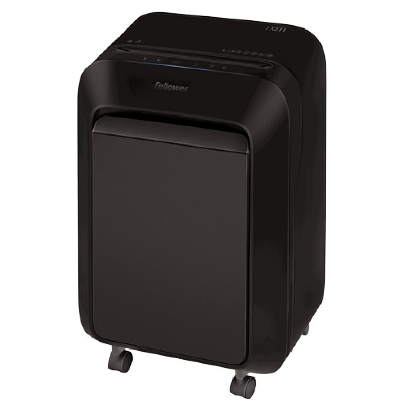 Fellowes Powershred LX211 paper shredder Micro-cut shredding Black