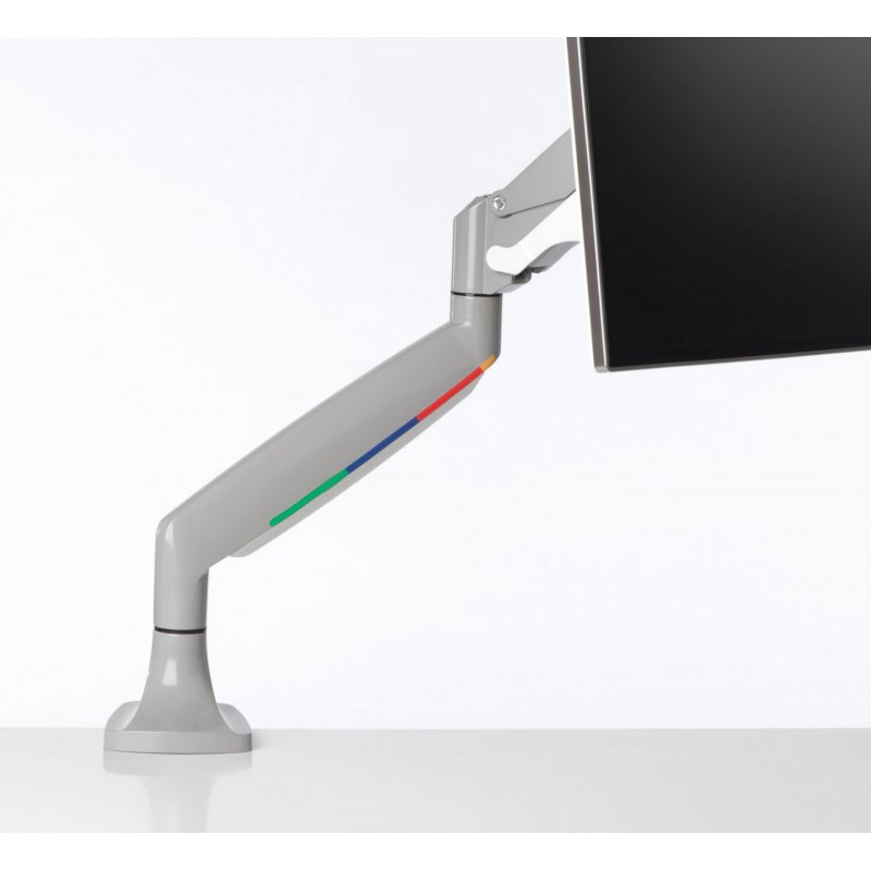 ONE-TOUCH HEIGHT ADJUSTABLE SINGLE MONITOR ARM