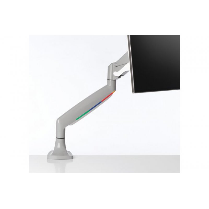 ONE-TOUCH HEIGHT ADJUSTABLE DUAL MONITOR ARM