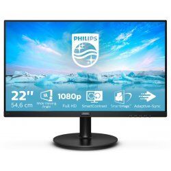 Philips V Line 221V8A/00 LED display 54.6 cm (21.5") 1920 x 1080 pixels Full HD Black