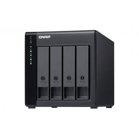 QNAP TL-D400S Boîtier de disques de stockage Boîtier disque dur/SSD Noir, Gris 2.5/3.5"