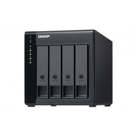 QNAP TL-D400S storage drive enclosure HDD/SSD enclosure Black, Grey 2.5/3.5"
