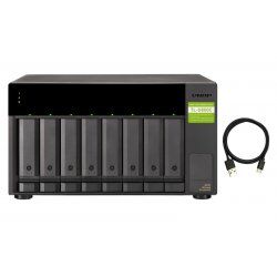 QNAP TL-D800C storage drive enclosure HDD/SSD enclosure Black, Grey 2.5/3.5"