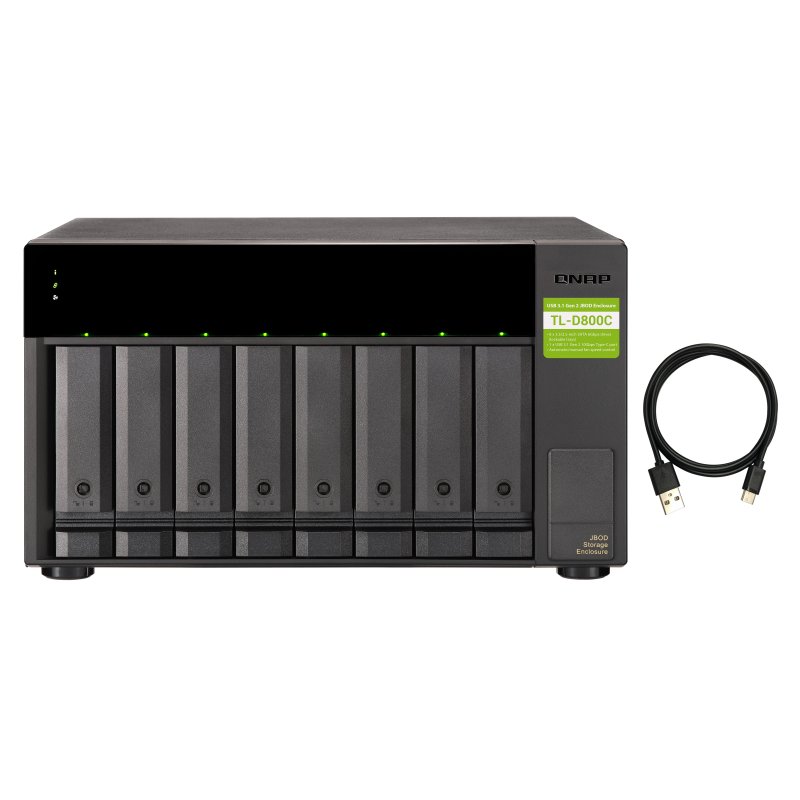 QNAP compatible TL-D800C 8-bay desktop exp. Unit