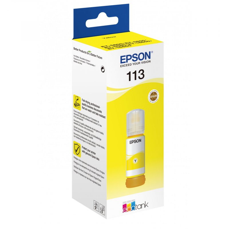 EPSON 113 EcoTank Pigment Yellow ink