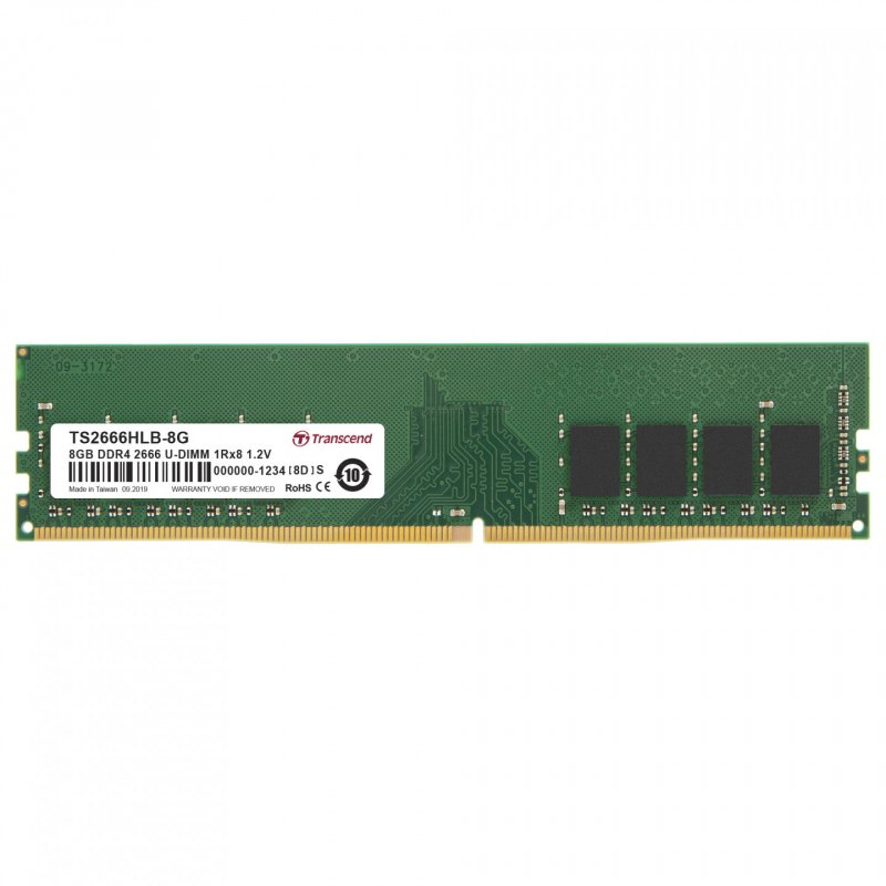Transcend TS2666HLB-8G module de mémoire 8 Go 1 x 8 Go DDR4 2666 MHz