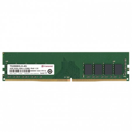 Transcend TS2666HLH-4G module de mémoire 4 Go 1 x 8 Go DDR4 2666 MHz