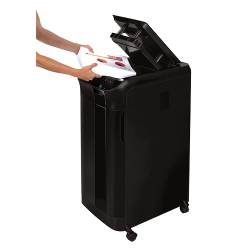 Fellowes AutoMax 600M paper shredder Micro-cut shredding Black
