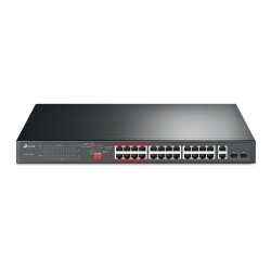 26-PORT FE POE+ SWITCH 802.3AT/AF 250W POE POWER 1U