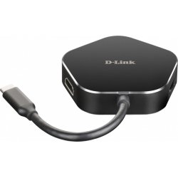 D-Link DUB-M420 notebook dock/port replicator Wired Thunderbolt 3 Black, Silver