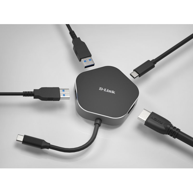 D-LINK compatible USB-C 4-in-1 HDMI charging