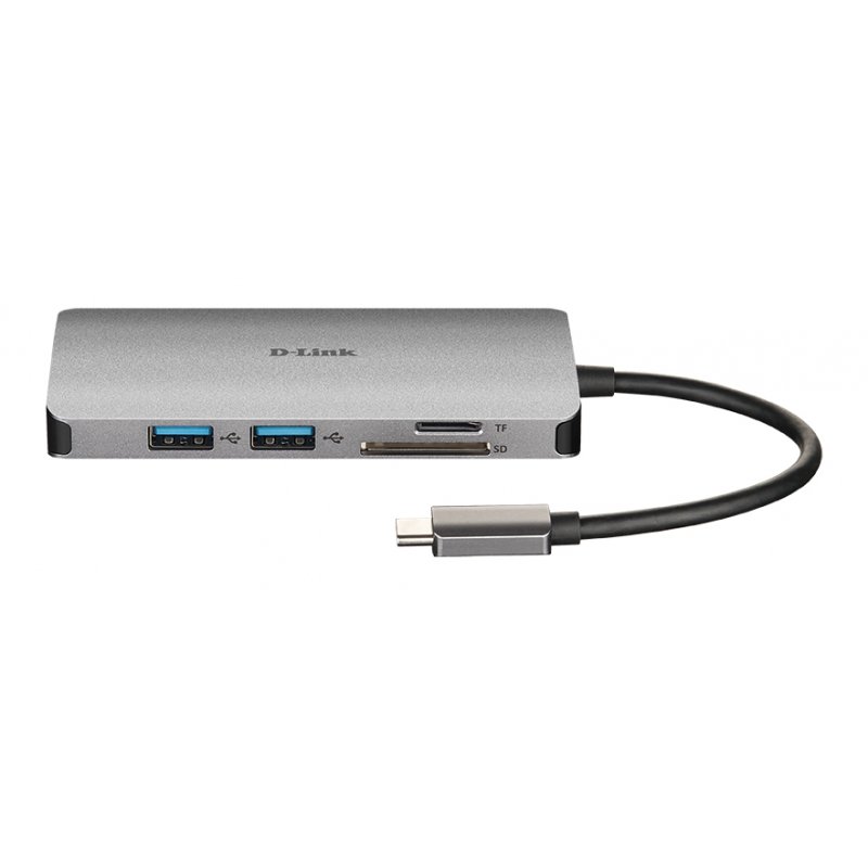 D-LINK compatible USB-C 8-en-1 HDMI SD /microSD