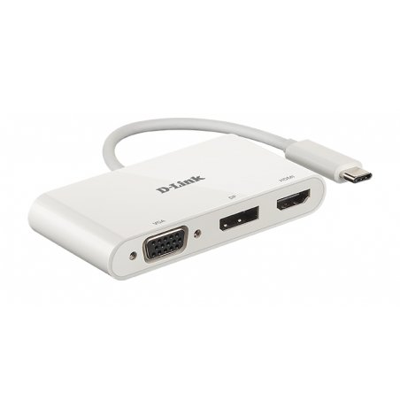 D-LINK compatible USB-C 3-en-1 Adapter